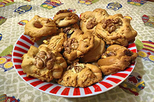 galletas de mantequilla nuez