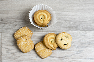 Preparación galletas de mantequilla tradicional